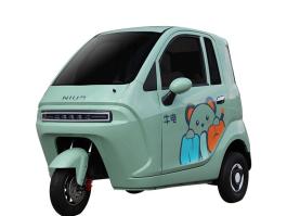 A800 | Spacious 3-Seater Enclosed Electric Tricycle Passenger Car | 60V AC System & EEC Certified